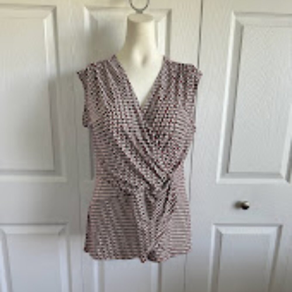 Chaus Faux Wrap Blouse